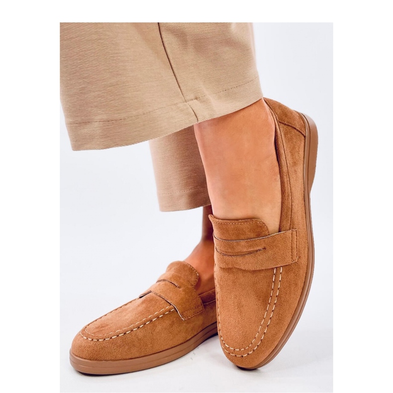 Mocasines mujer kaki marrón 1