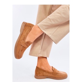 Mocasines mujer kaki marrón 2