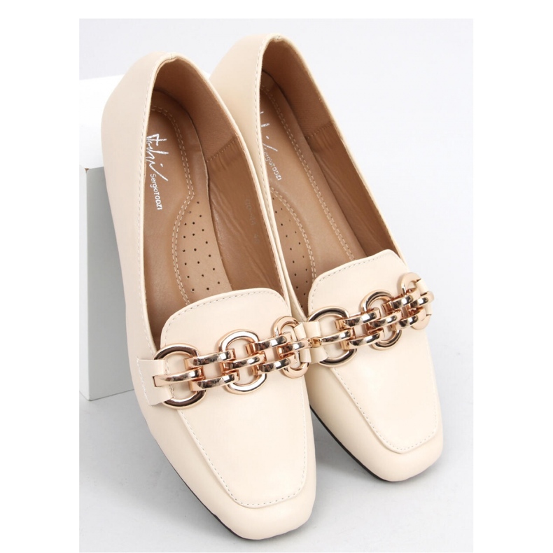 Mocasines de mujer beige 1
