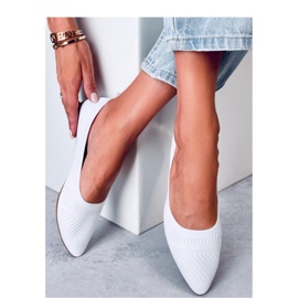 Bailarinas tejidas blancas blanco 1 Bailarinas tejidas blancas blanco 1