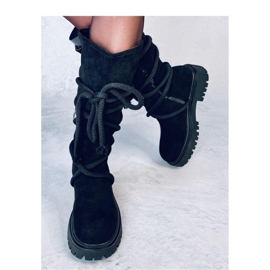Botas de ante con cordón, Spicer Black - Inello negro 4