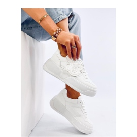 Zapatillas mujer plataforma blancas blanco 3