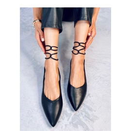 Bailarinas con cordones Negro 1