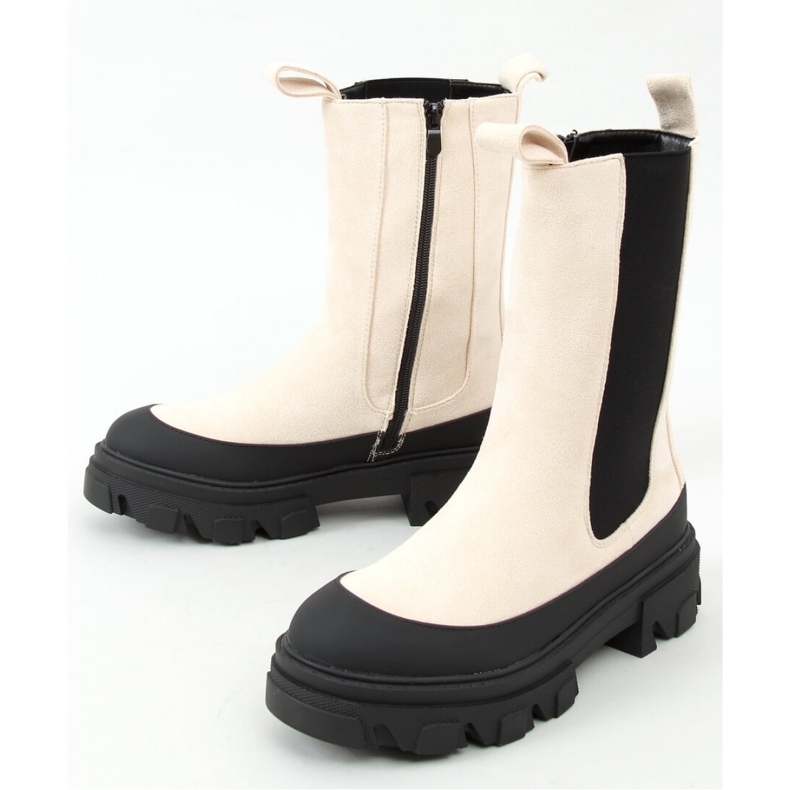 Botas chelsea beige 1 Botas chelsea beige 1