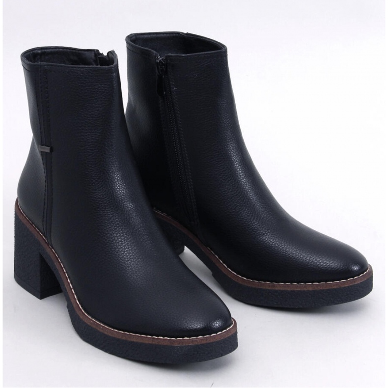 Tamika Botines tacón goma negro - Inello 1