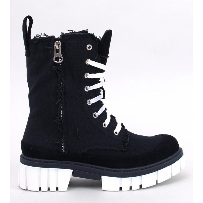 Botín Vaugh de lona negro con protector - Inello 1