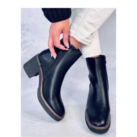 Tamika Botines tacón goma negro - Inello 3
