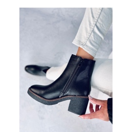 Tamika Botines tacón goma negro - Inello 4