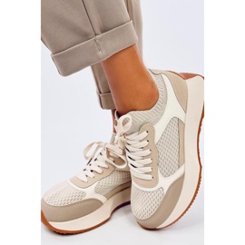 Deportivas mujer beige 3