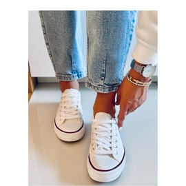 Zapatillas clásicas blancas de mujer blanco 2