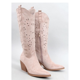 Corbins Bota cowboy calada beige - Inello 1