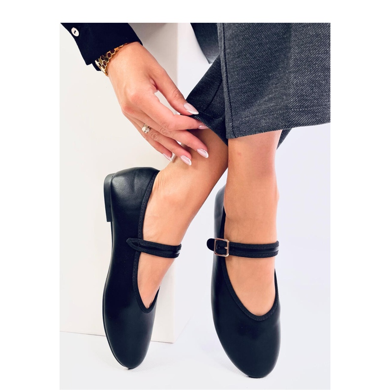 Bailarinas con tira negra negro 1