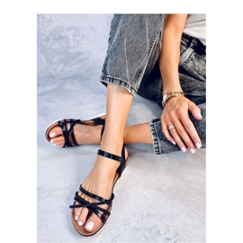 Sandalias con circonitas Marta Negro - Inello 4