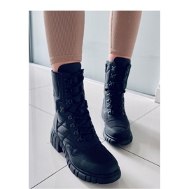 Botines joya de nailon negro - Inello 4