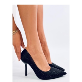 Tacones de mujer Paulis negros con circonitas - Inello 4