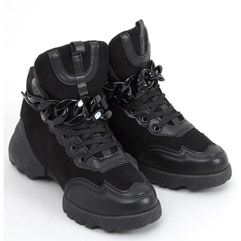 Deportivas Peri negras con cadena desmontable - Inello negro 1