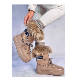 Botas de nieve Kendals pelo caqui - Inello marrón 4