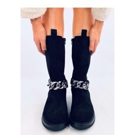 Bota Chelsea Wiley negra de caña larga - Inello negro 3