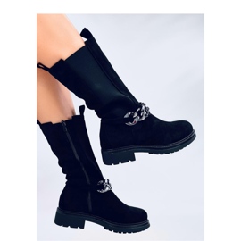 Bota Chelsea Wiley negra de caña larga - Inello negro 4
