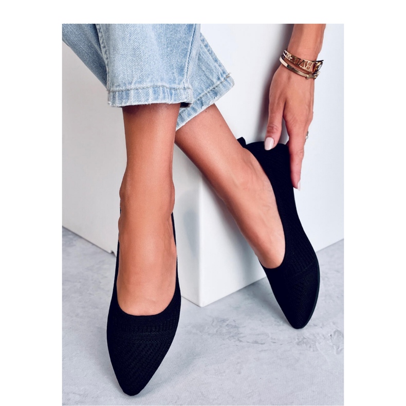 Kayla Bailarinas tejidas negras - Inello negro 2