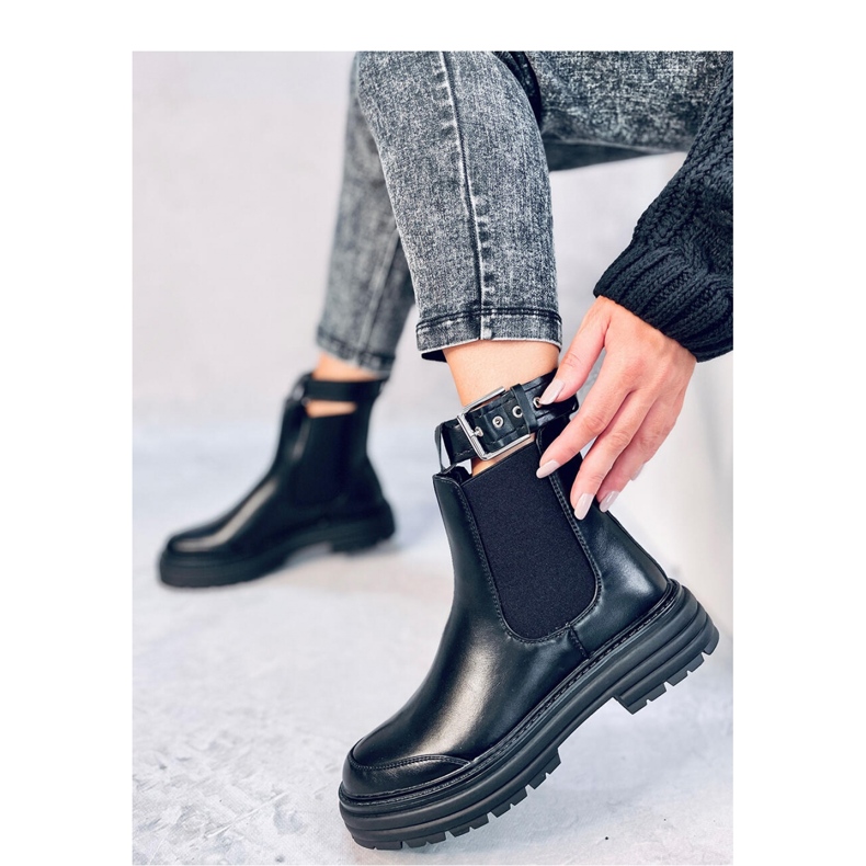 Botas Chelsea de mujer Stoke Negro Pu - Inello 2