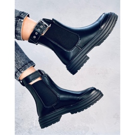 Botas Chelsea de mujer Stoke Negro Pu - Inello 4