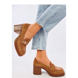 Mocasines tacón Corinai Marrón - Inello 3