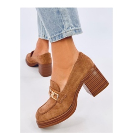 Mocasines tacón Corinai Marrón - Inello 4