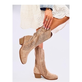 Hunter Botas cowboy caladas caqui - Inello marrón 2