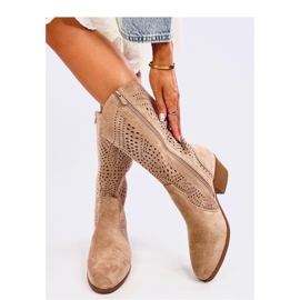 Hunter Botas cowboy caladas caqui - Inello marrón 3