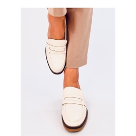 Mocasines beige de tacón 3