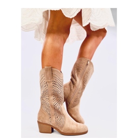 Hunter Botas cowboy caladas caqui - Inello marrón 4