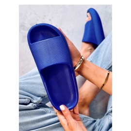 Chanclas de goma azul real 1