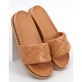 Sandalia chanclas Sunny Khaki para mujer - Inello marrón 3