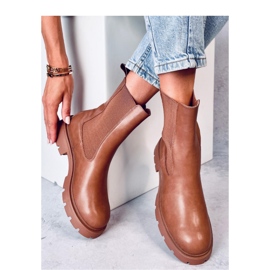 Botas Chelsea altas de mujer Setze Tan - Inello marrón 2
