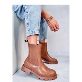 Botas Chelsea altas de mujer Setze Tan - Inello marrón 3