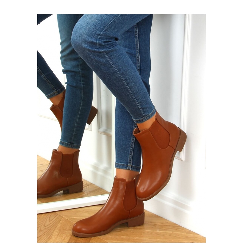 Botas Chelsea clásicas de mujer camel 6217 Camel - Inello marrón 2