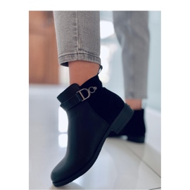 Botas Chelsea de mujer en ante flor Amil Negro - Inello 3