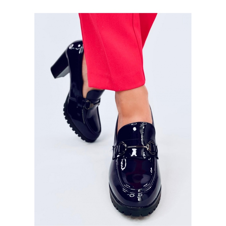 Mocasines tacón charol Hyett Azul Oscuro - Inello 2