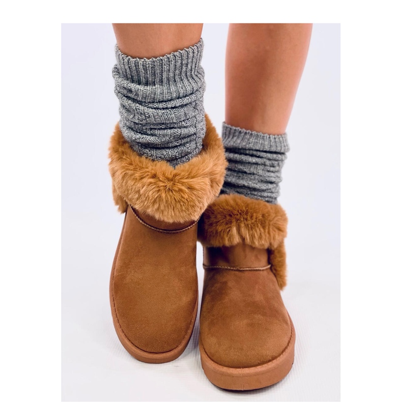 Botas cortas emúes con pelo Sissoi Camel - Inello marrón 2