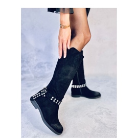 Botas de mujer de ante Brews Negro - Inello 4