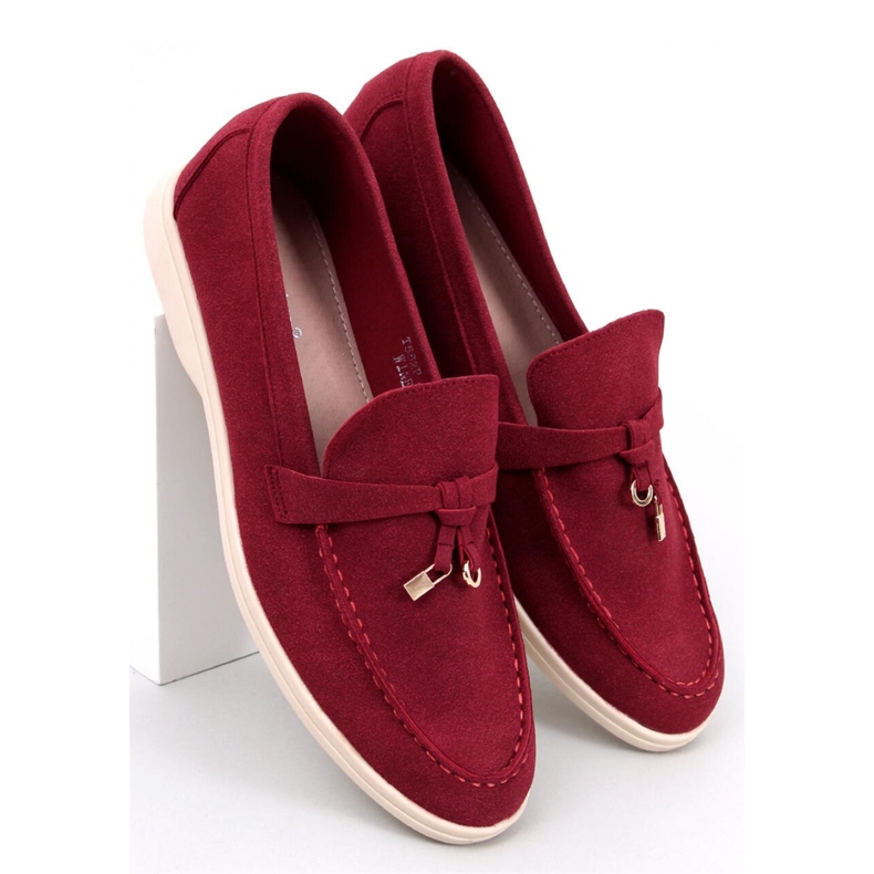 Mocasines de mujer Eunice Wine - Inello rojo 1