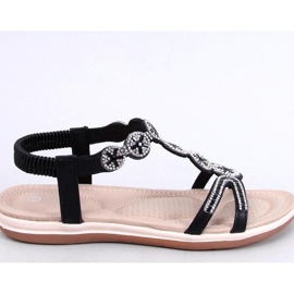 Yvers Negro - Sandalias Inello con circonitas decorativas 1