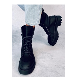 Parsons Botín trabajador con cordones negro - Inello 3