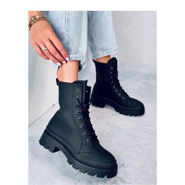 Parsons Botín trabajador con cordones negro - Inello 4