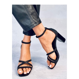 Sandalias tacón Elizabeth negras - Inello negro 2