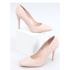 Tacones Altos Acolchados Mujer BEIGE Y ROSA LE082P Beige - Inello 1