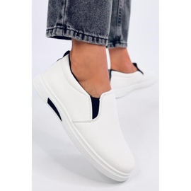 Zapatillas slip-on Alliot blancas - Inello negro 1