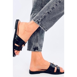 Sandalia chanclas de mujer Daudi negra - Inello negro 2
