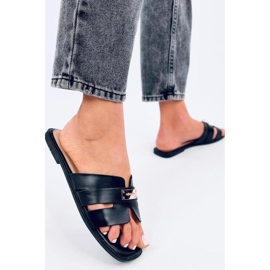 Sandalia chanclas de mujer Daudi negra - Inello negro 3